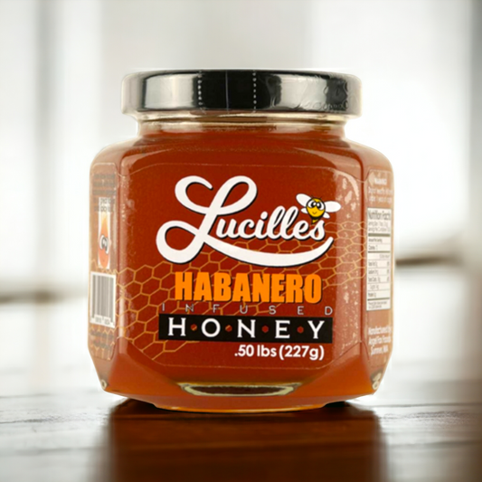 Lucille's habanero infused honey .50lb