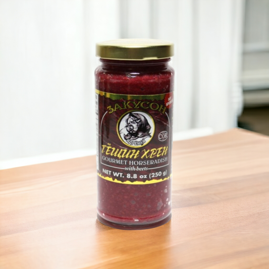 ZAKUSON - Horseradish w/ Beets (Red), 250g