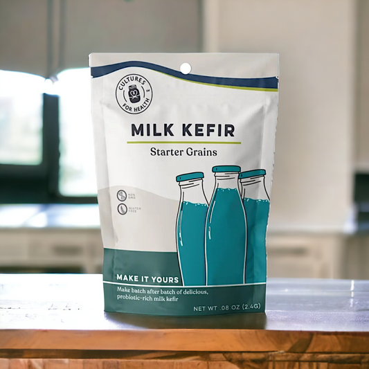 Milk kefir grains.