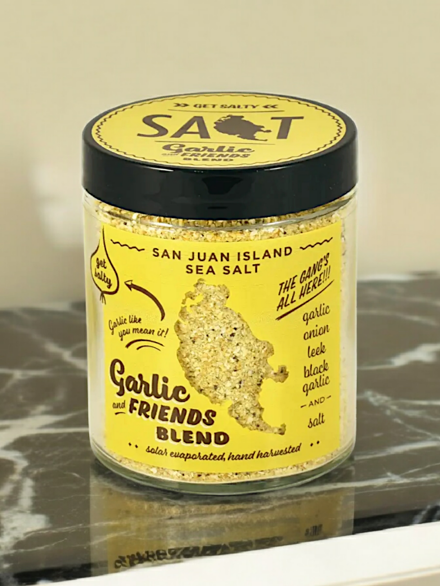 San Juan Island sea salt (garlic and friends blend)